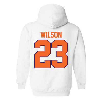 Clemson - NCAA Men's Soccer : Duncan Wilson - Classic Shersey Hooded Sweatshirt-1
