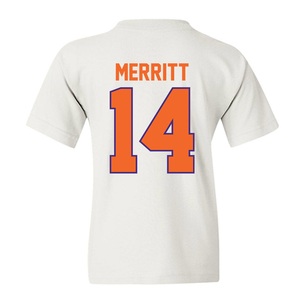 Clemson - NCAA Football : London Merritt - Classic Shersey Youth T-Shirt-1