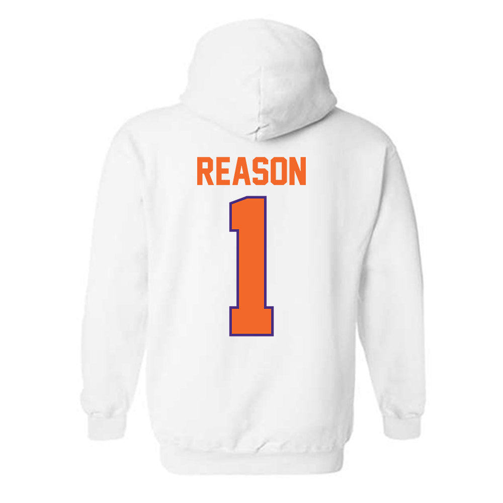 Clemson - NCAA Women's Soccer : Nona Reason - Classic Shersey Hooded Sweatshirt-1