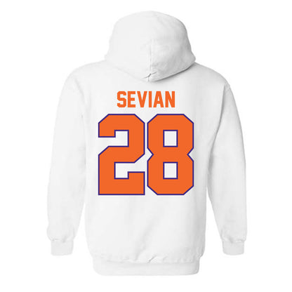 Clemson - NCAA Men's Soccer : Xander Sevian - Classic Shersey Hooded Sweatshirt-1
