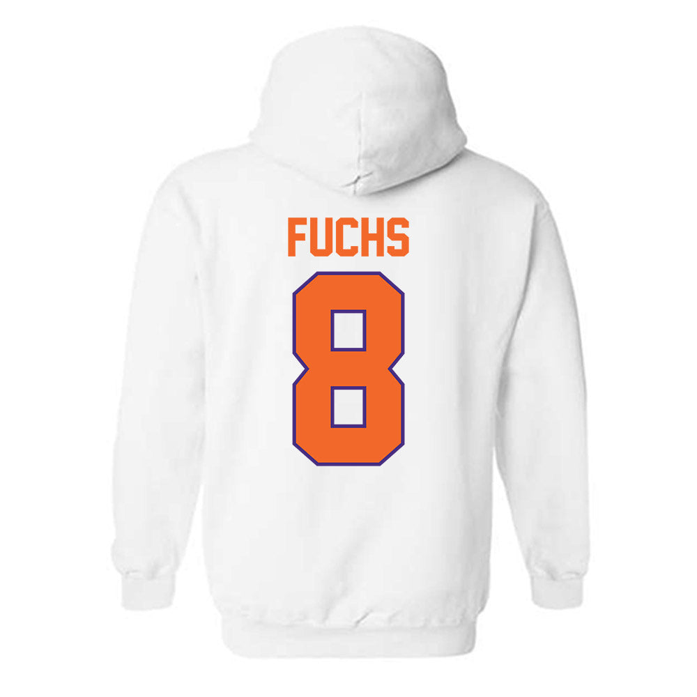 Clemson - NCAA Men's Basketball : David Fuchs - Classic Shersey Hooded Sweatshirt-1