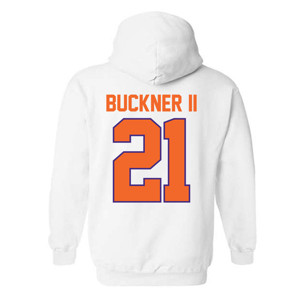 Clemson - NCAA Men's Basketball : Ace Buckner II - Classic Shersey Hooded Sweatshirt-1