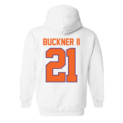 Clemson - NCAA Men's Basketball : Ace Buckner II - Classic Shersey Hooded Sweatshirt-1