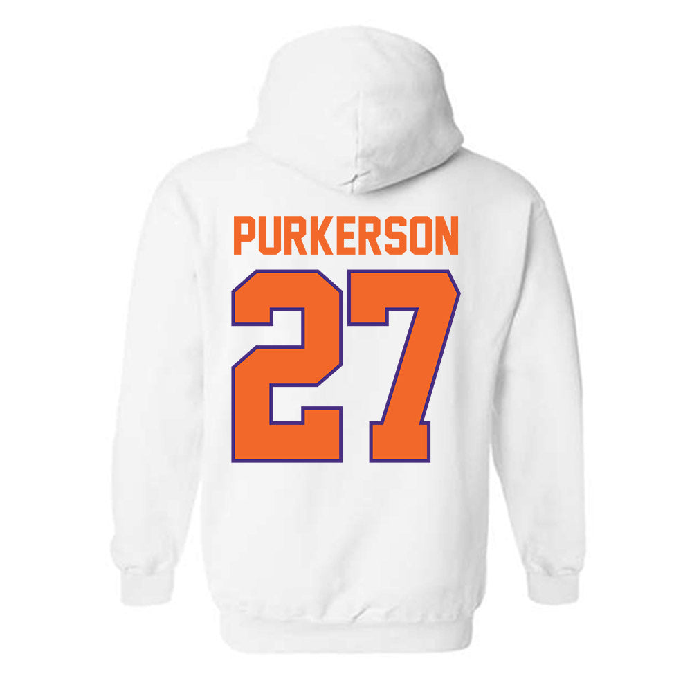 Clemson - NCAA Football : Jack Purkerson - Classic Shersey Hooded Sweatshirt-1