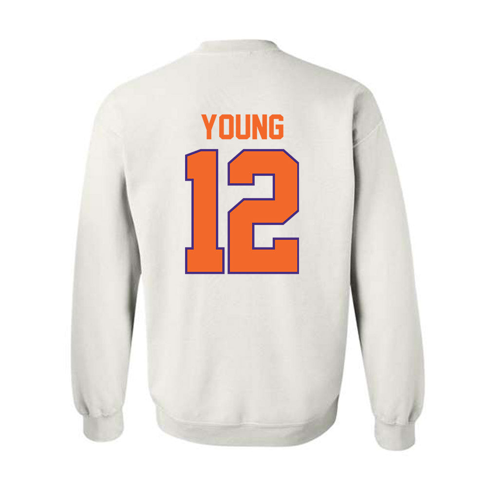 Clemson - NCAA Football : Shavar Young - Classic Shersey Crewneck Sweatshirt-1