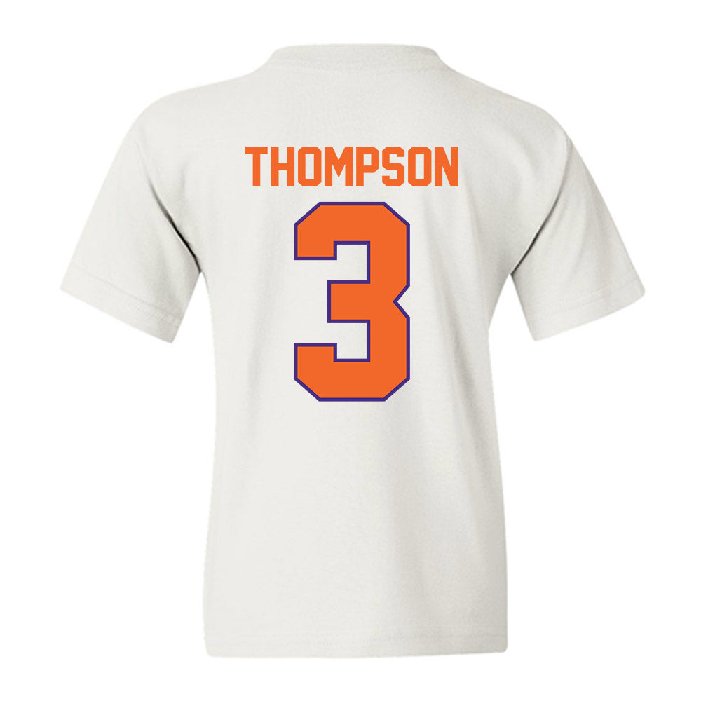 Clemson - NCAA Men's Basketball : Chase Thompson - Classic Shersey Youth T-Shirt-1