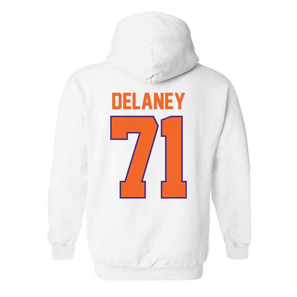 Clemson - NCAA Football : Leo Delaney - Classic Shersey Hooded Sweatshirt-1