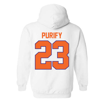 Clemson - NCAA Baseball : Jarren Purify - Classic Shersey Hooded Sweatshirt-1