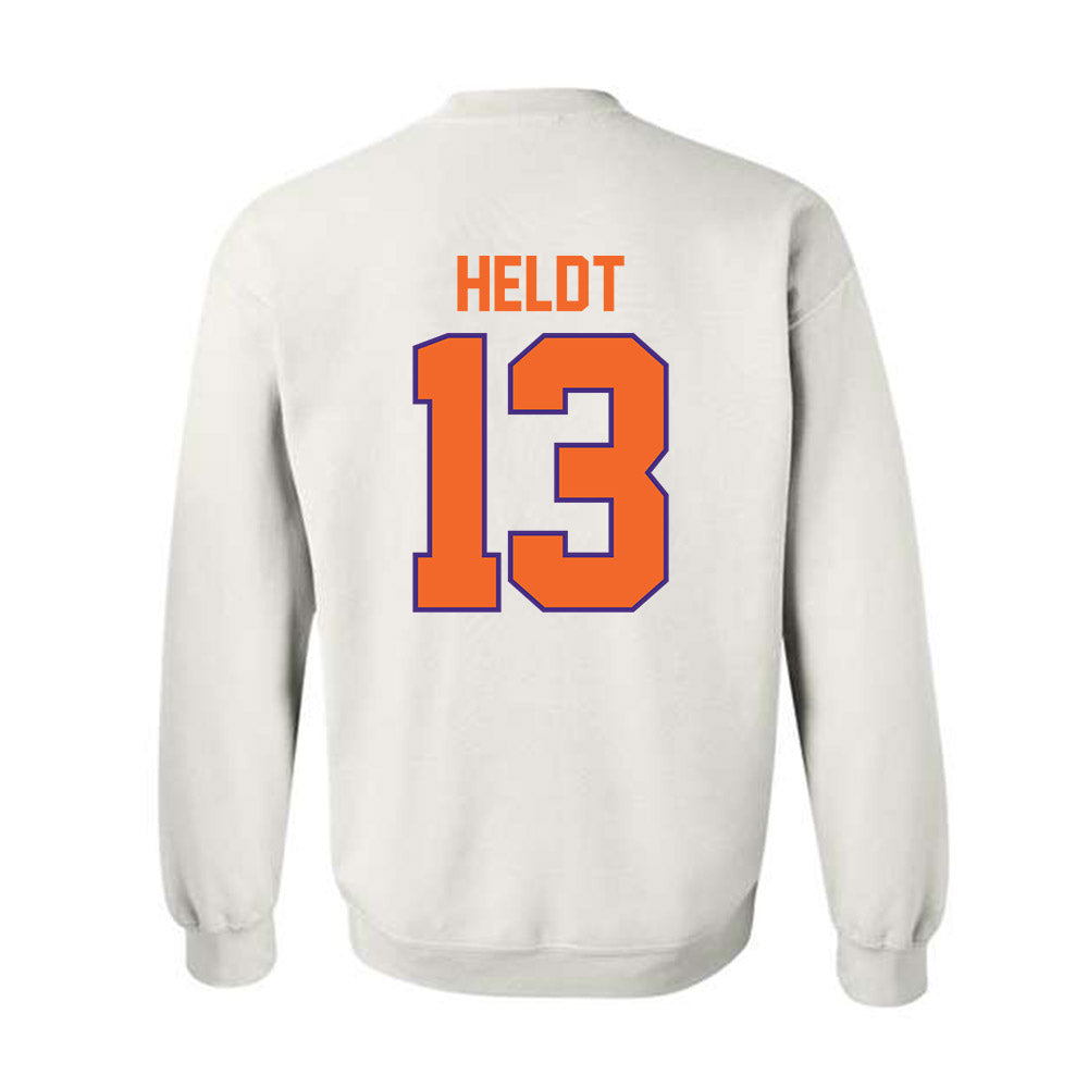 Clemson - NCAA Football : Will Heldt - Classic Shersey Crewneck Sweatshirt-1