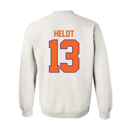 Clemson - NCAA Football : Will Heldt - Classic Shersey Crewneck Sweatshirt-1