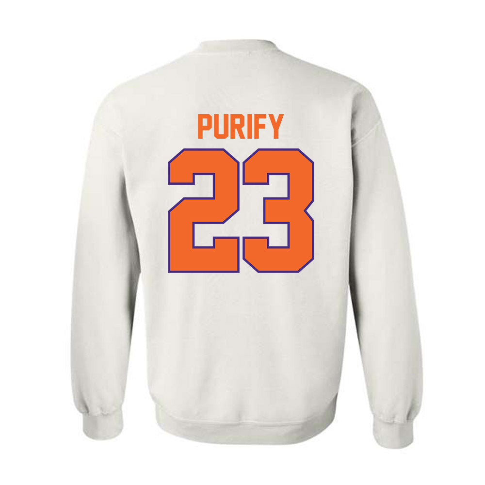 Clemson - NCAA Baseball : Jarren Purify - Classic Shersey Crewneck Sweatshirt-1
