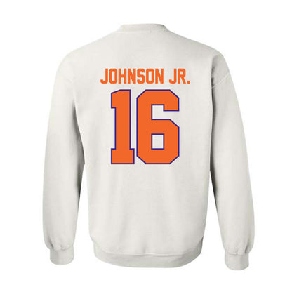 Clemson - NCAA Football : Chris Johnson Jr. - Classic Shersey Crewneck Sweatshirt-1