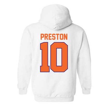 Clemson - NCAA Football : juju preston - Classic Shersey Hooded Sweatshirt-1