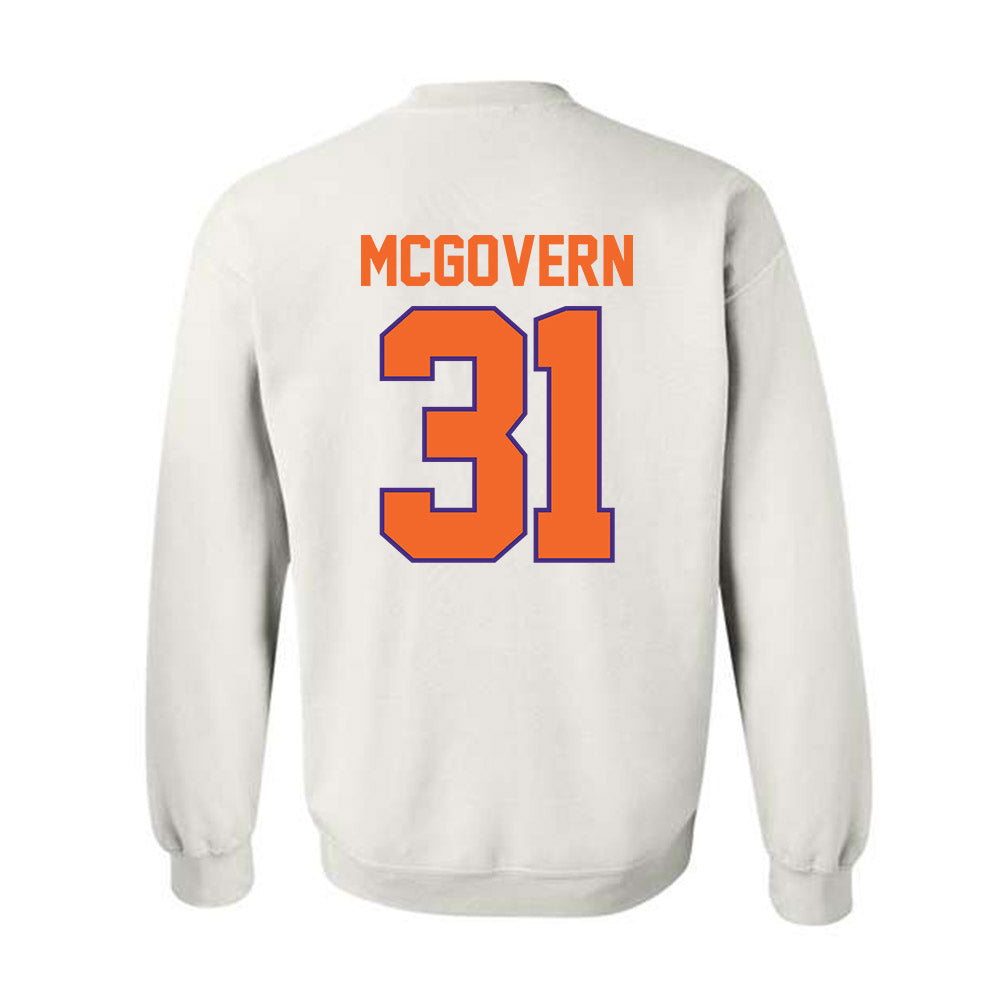 Clemson - NCAA Baseball : Jacob McGovern - Classic Shersey Crewneck Sweatshirt-1