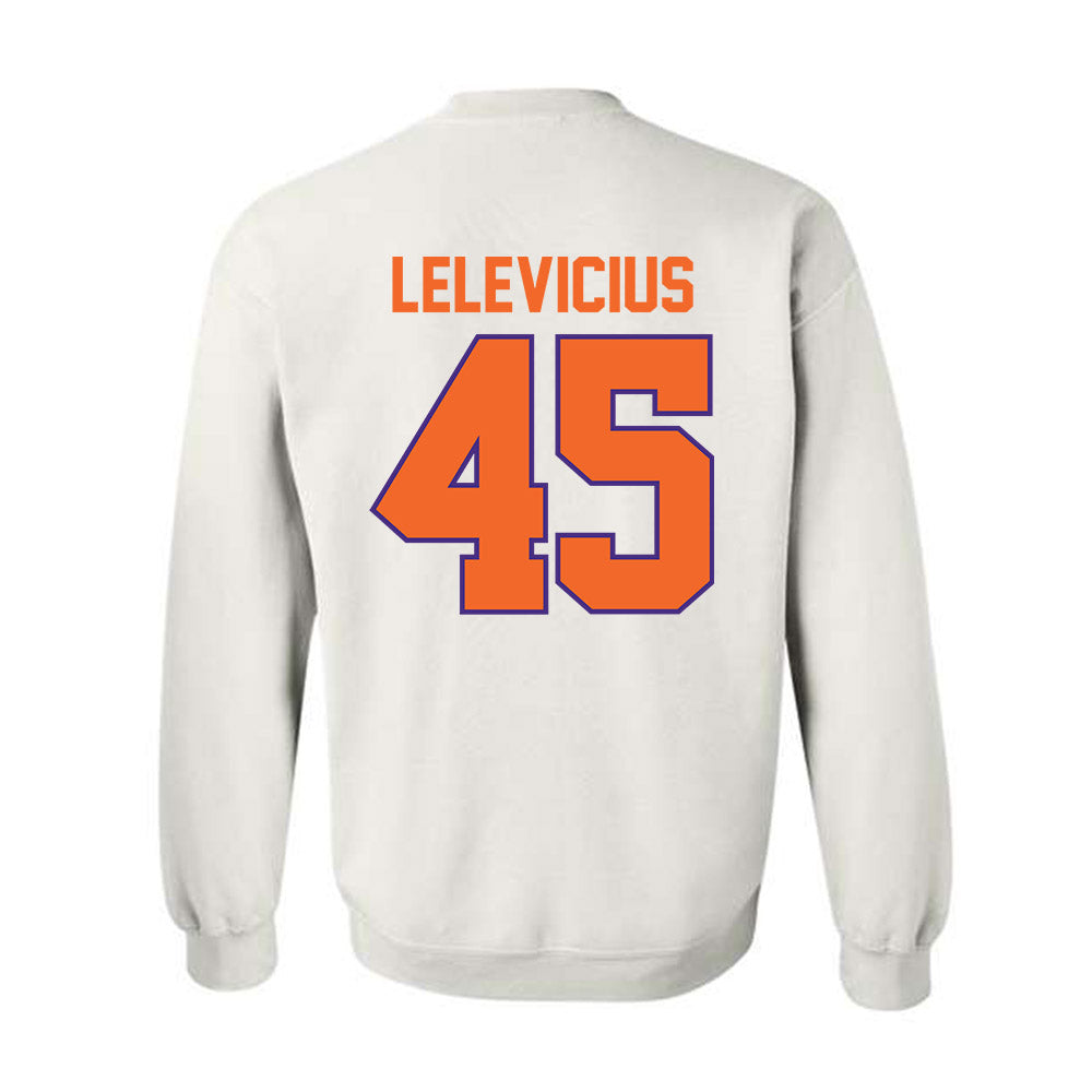 Clemson - NCAA Men's Basketball : Liutauras Lelevicius - Classic Shersey Crewneck Sweatshirt-1