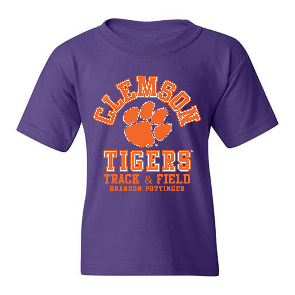 Clemson - NCAA Men's Track & Field : Brandon Pottinger - Classic Fashion Shersey Youth T-Shirt-0