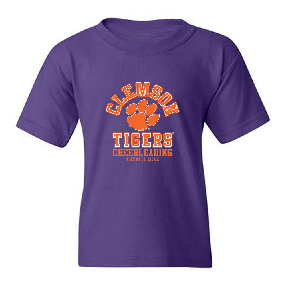 Clemson - NCAA Cheerleading : Tryniti Diaz - Classic Fashion Shersey Youth T-Shirt-0