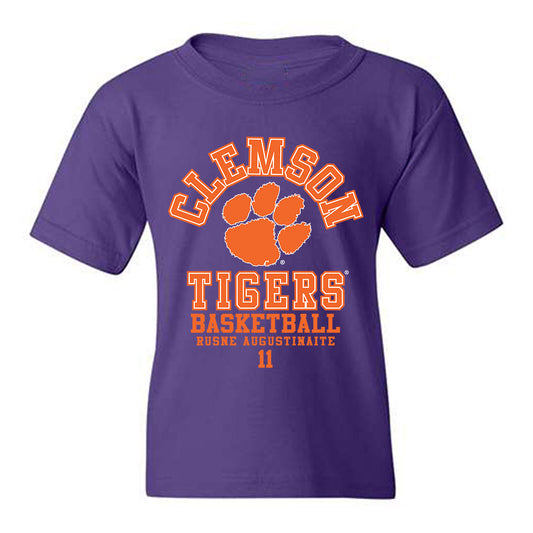Clemson - NCAA Women's Basketball : Rusne Augustinaite - Classic Fashion Shersey Youth T-Shirt-0