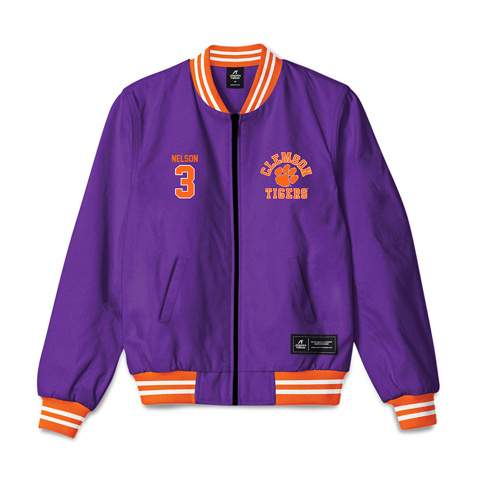 Clemson - NCAA Women's Basketball : Mackenzie Nelson - Bomber Jacket-0