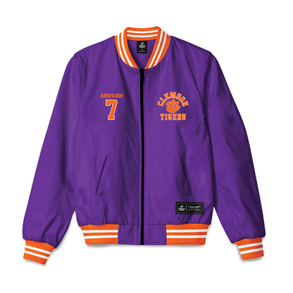 Clemson - NCAA Women's Volleyball : Madison Anspaugh - Bomber Jacket-0
