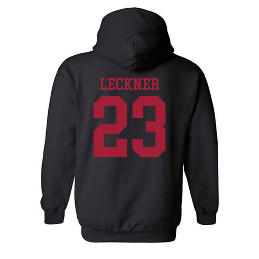 WSU - NCAA Football : Trey Leckner - Classic Shersey Hooded Sweatshirt-1