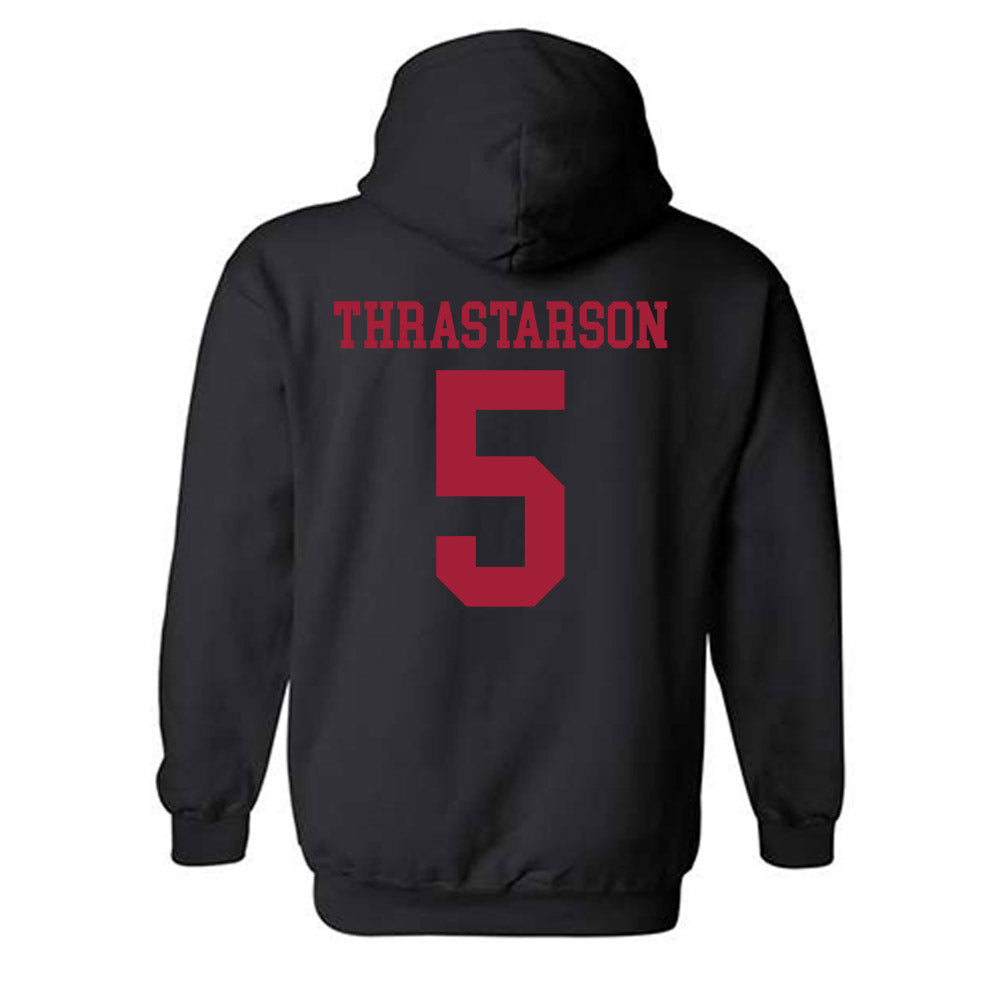 WSU - NCAA Men's Basketball : Tomas Thrastarson - Classic Shersey Hooded Sweatshirt-1