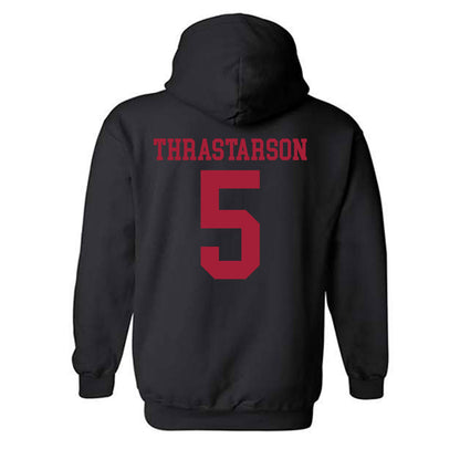 WSU - NCAA Men's Basketball : Tomas Thrastarson - Classic Shersey Hooded Sweatshirt-1