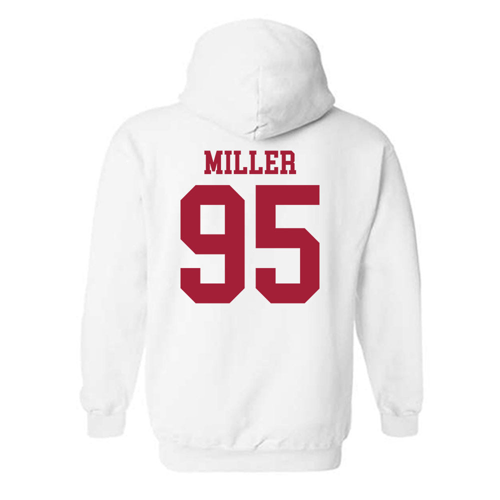 WSU - NCAA Football : Balaam Miller - Classic Shersey Hooded Sweatshirt-1