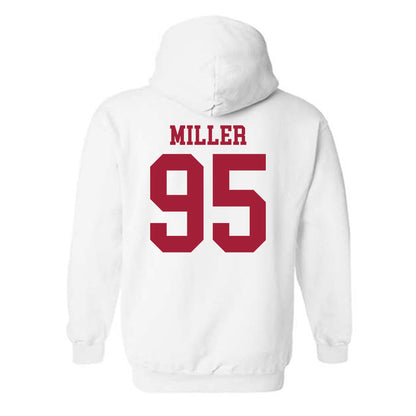 WSU - NCAA Football : Balaam Miller - Classic Shersey Hooded Sweatshirt-1