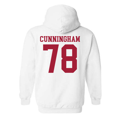 WSU - NCAA Football : Jorden Cunningham - Classic Shersey Hooded Sweatshirt-1