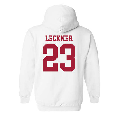 WSU - NCAA Football : Trey Leckner - Classic Shersey Hooded Sweatshirt-1