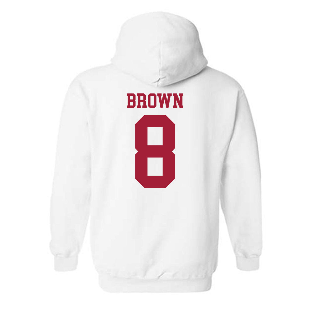 WSU - NCAA Football : Nylan Brown - Classic Shersey Hooded Sweatshirt-1