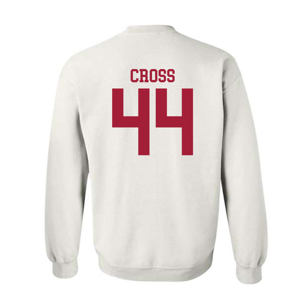 WSU - NCAA Baseball : Brock Cross - Classic Shersey Crewneck Sweatshirt-1