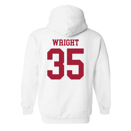 WSU - NCAA Football : Erimus Wright - Classic Shersey Hooded Sweatshirt-1