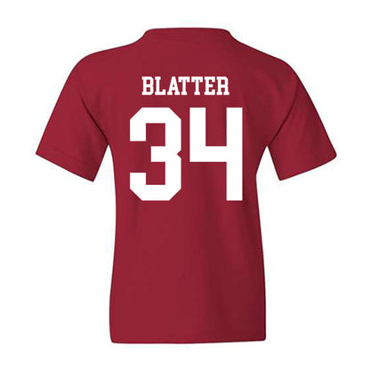 WSU - NCAA Baseball : Brock Blatter - Classic Shersey Youth T-Shirt-1