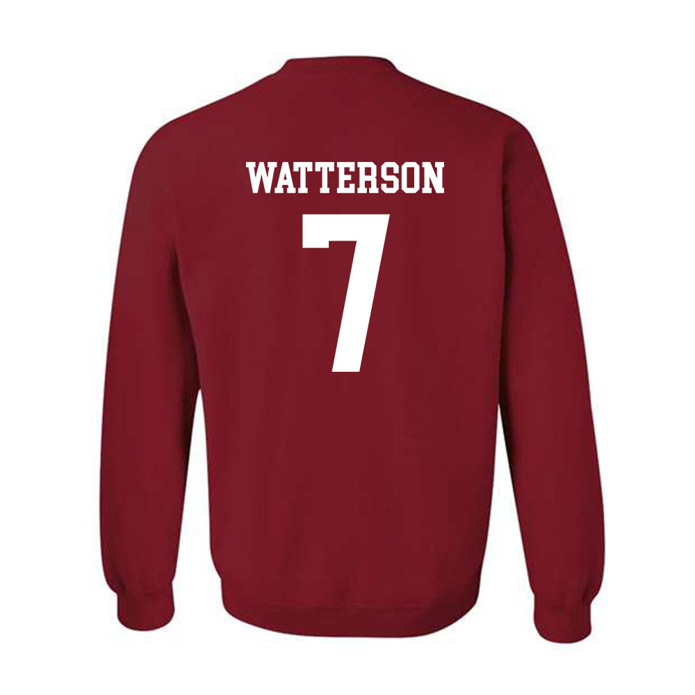 WSU - NCAA Baseball : Cole Watterson - Classic Shersey Crewneck Sweatshirt-1
