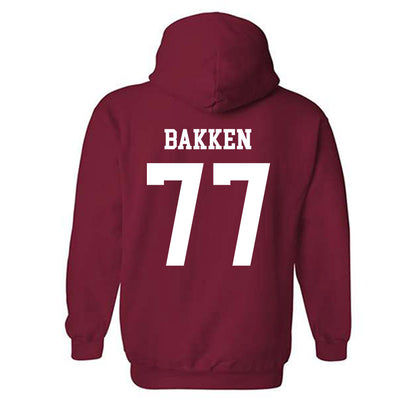 WSU - NCAA Football : Nick Bakken - Classic Shersey Hooded Sweatshirt-1