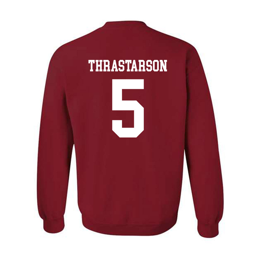 WSU - NCAA Men's Basketball : Tomas Thrastarson - Classic Shersey Crewneck Sweatshirt-1