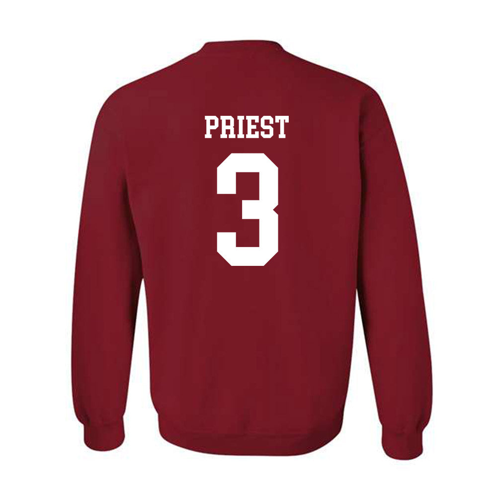 WSU - NCAA Baseball : Matthew Priest - Classic Shersey Crewneck Sweatshirt-1