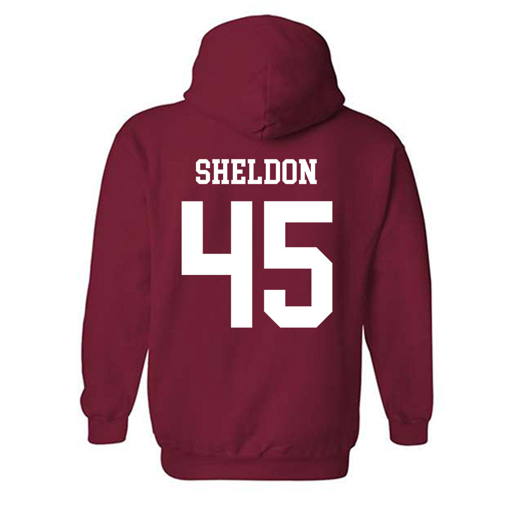 WSU - NCAA Baseball : Austin Sheldon - Classic Shersey Hooded Sweatshirt-1