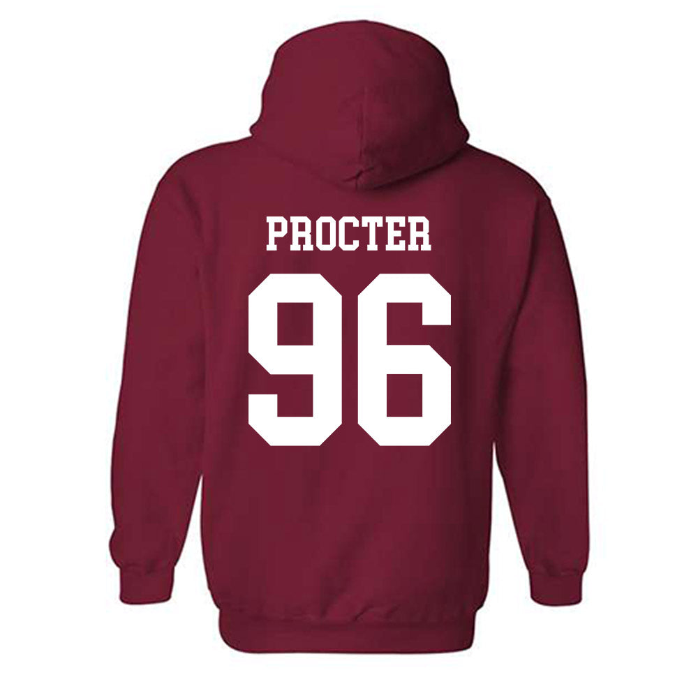 WSU - NCAA Football : Jack Procter - Classic Shersey Hooded Sweatshirt-1