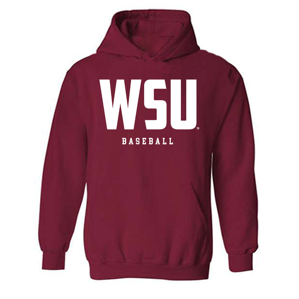 WSU - NCAA Baseball : Kaden Wickersham - Classic Shersey Hooded Sweatshirt-0
