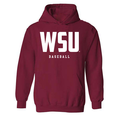 WSU - NCAA Baseball : Kaden Wickersham - Classic Shersey Hooded Sweatshirt-0