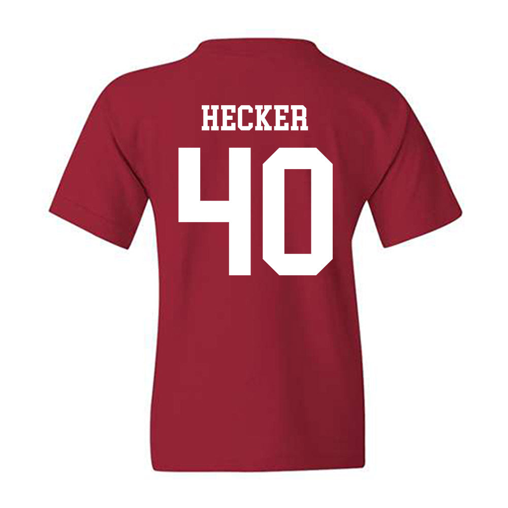 WSU - NCAA Baseball : Joey Hecker - Classic Fashion Shersey Youth T-Shirt-1