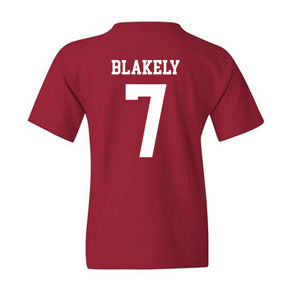 WSU - NCAA Men's Basketball : Dieume Blakely - Classic Fashion Shersey Youth T-Shirt-1