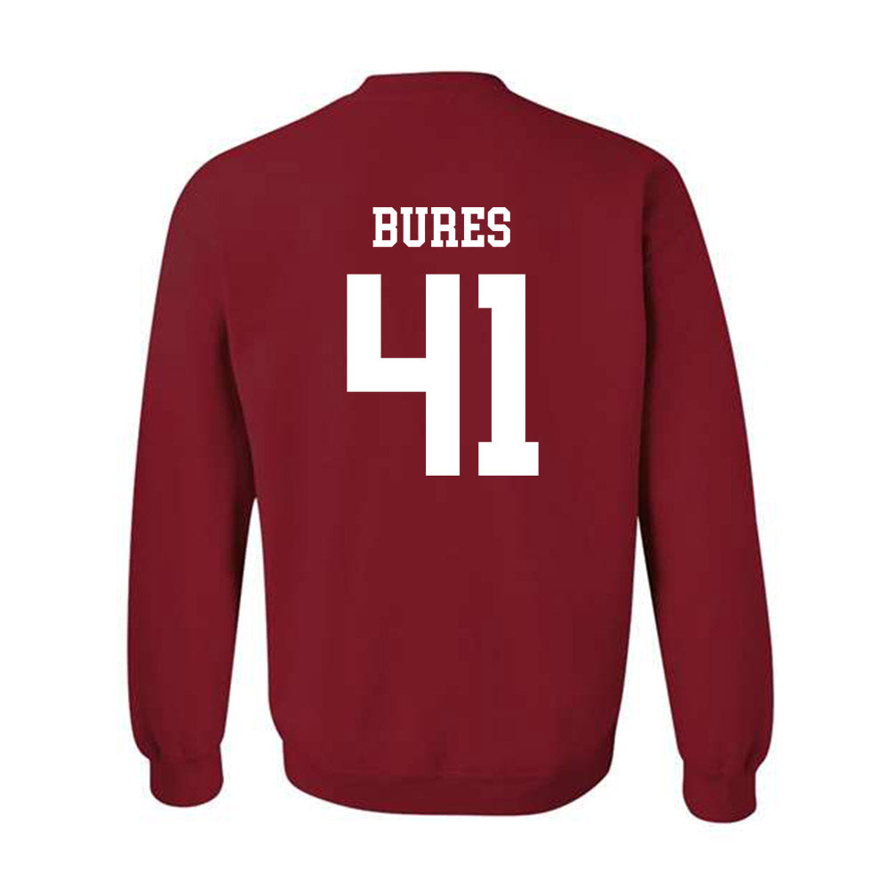 WSU - NCAA Football : Sean Bures - Classic Fashion Shersey Crewneck Sweatshirt-1