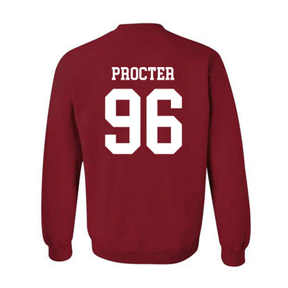 WSU - NCAA Football : Jack Procter - Classic Fashion Shersey Crewneck Sweatshirt-1