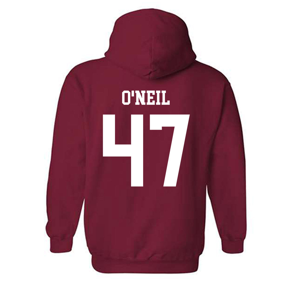 WSU - NCAA Baseball : Dillon O'Neil - Classic Fashion Shersey Hooded Sweatshirt-1