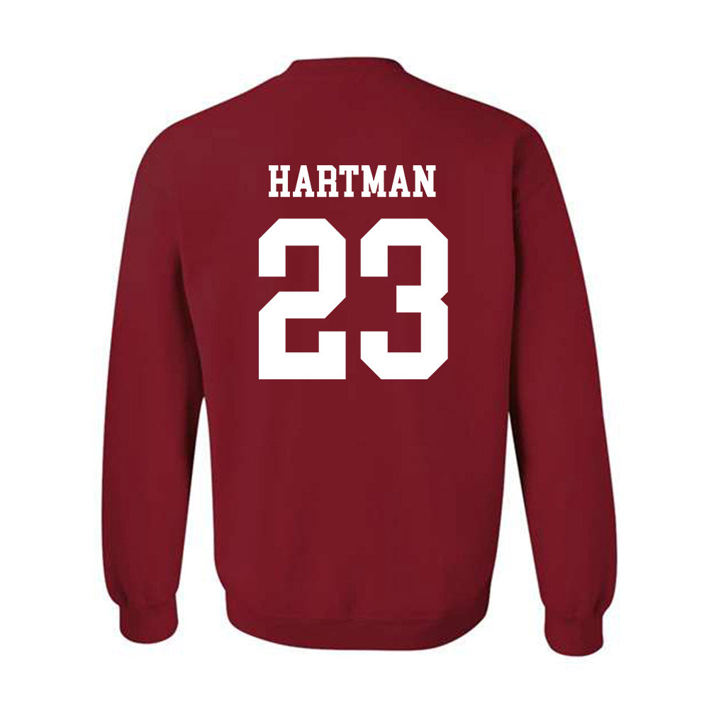 WSU - NCAA Baseball : Max Hartman - Classic Fashion Shersey Crewneck Sweatshirt-1