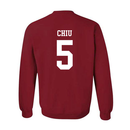 WSU - NCAA Women's Basketball : Jean Chiu - Classic Fashion Shersey Crewneck Sweatshirt-1